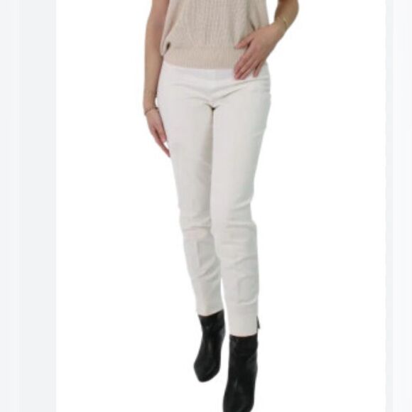 EMILIO PUCCI‎ FIRENZE WHITE SIDE ZIP TROUSER PANTS SIZE US 10 - Picture 1 of 10